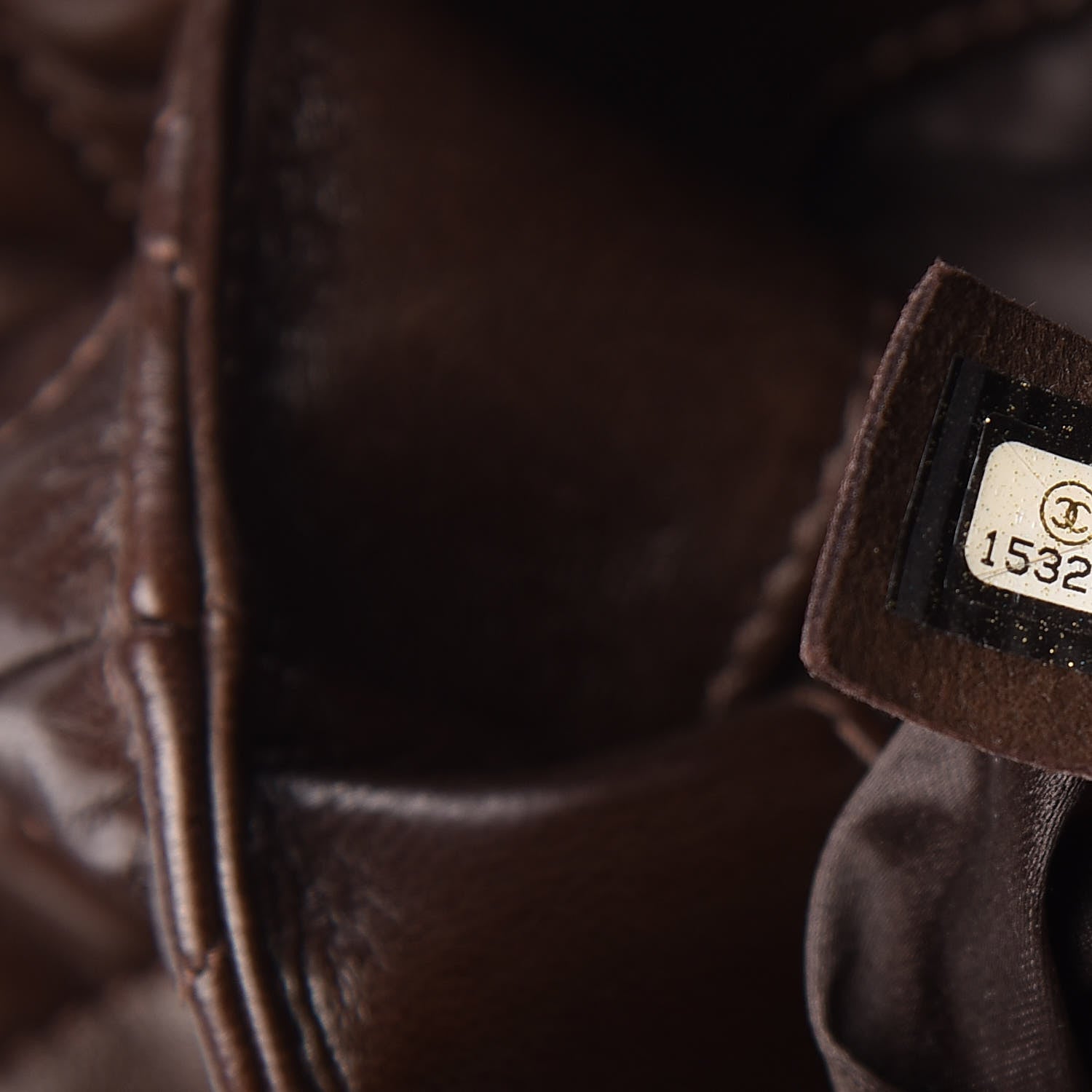 Chanel Lambskin Quilted Maxi 3 Flap Dark Brown 7 of 14