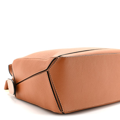 Loewe Grained Calfskin Small Puzzle Bag Tan 8 of 10