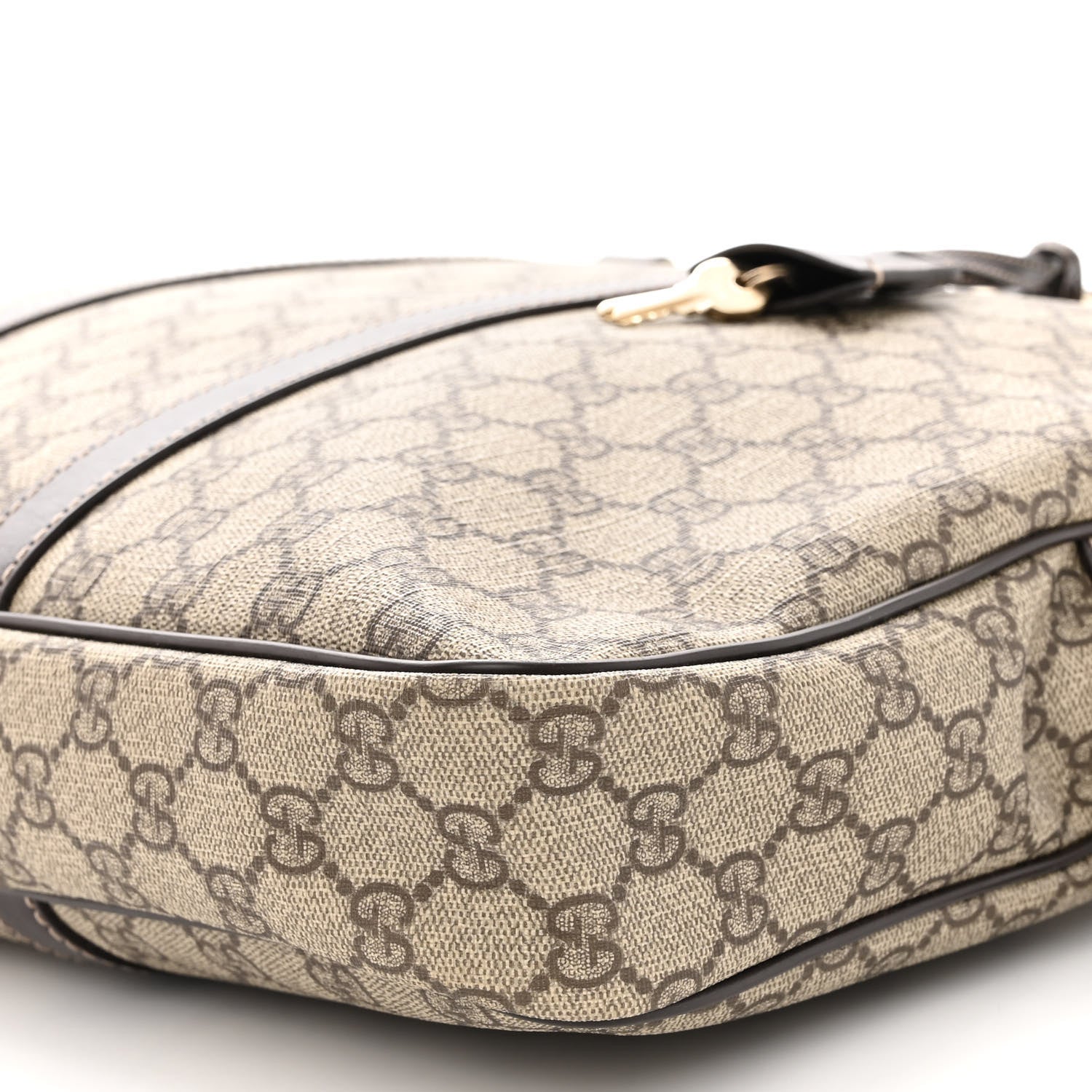 Gucci GG Supreme Monogram Selleria Calfskin Briefcase Beige Ebony Cocoa 9 of 10