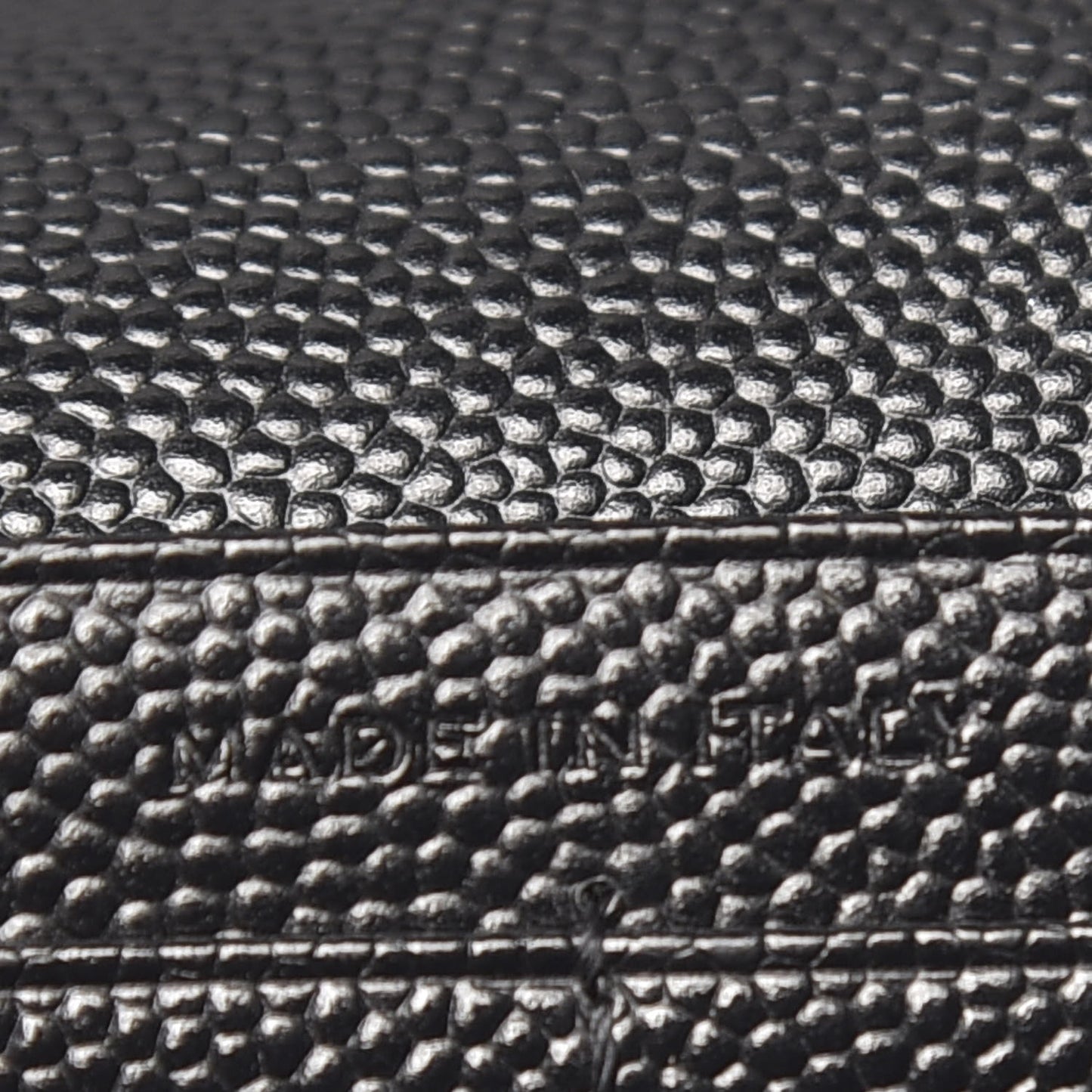 Grain De Poudre Matelasse Chevron Monogram Chain Wallet Black