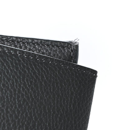Saint Laurent Grained Calfskin Sac De Jour Compact Wallet Fog 8 of 8