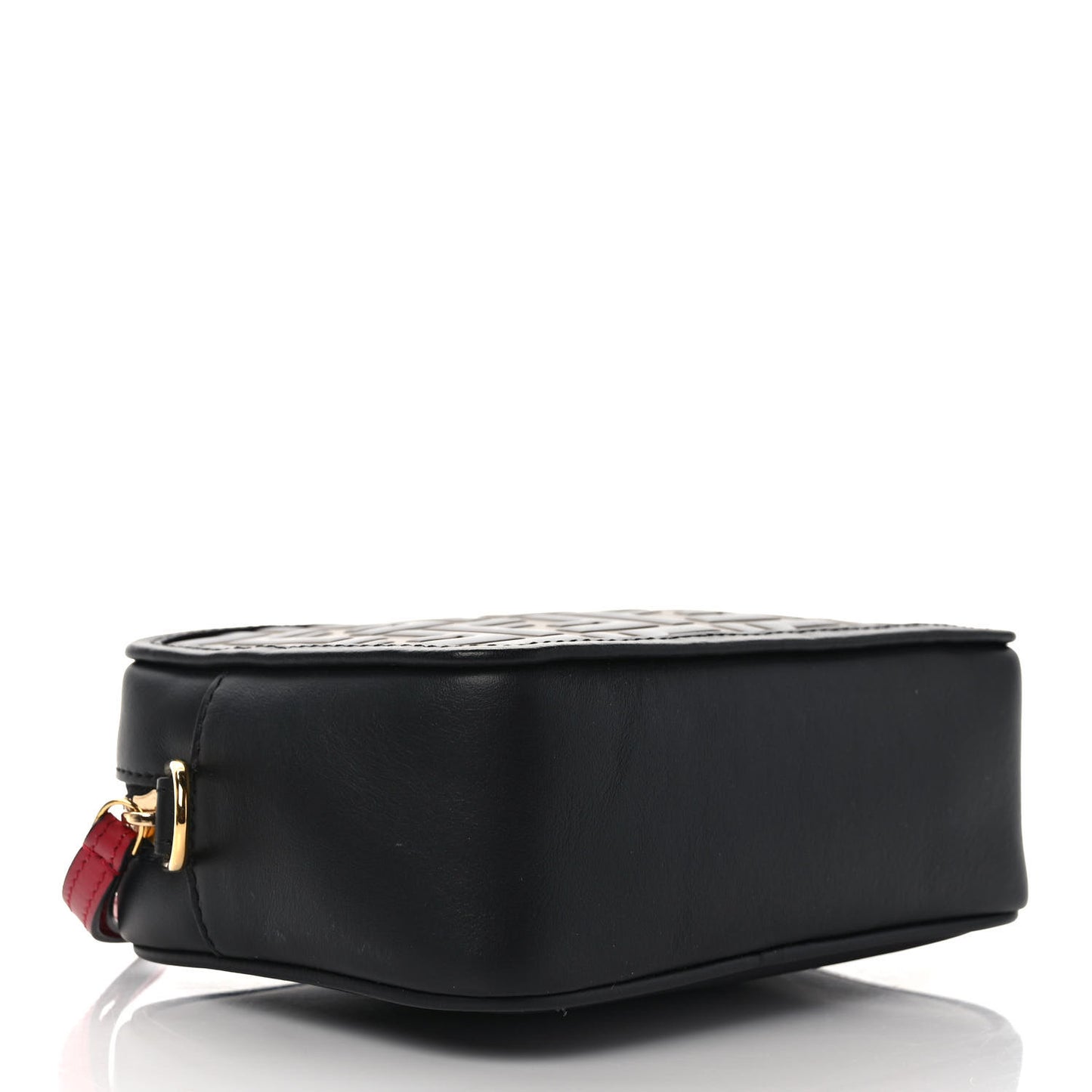 Vitello Century Bi-Color FF 1974 Embossed Mini Camera Case Maya Black