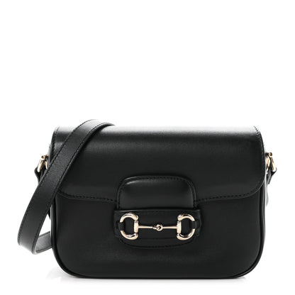 Gucci Arabella Calfskin Horsebit 1955 Shoulder Bag Black 1 of 10