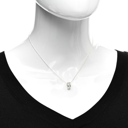 Tiffany Sterling Silver Atlas Open Pendant Necklace 2 of 4
