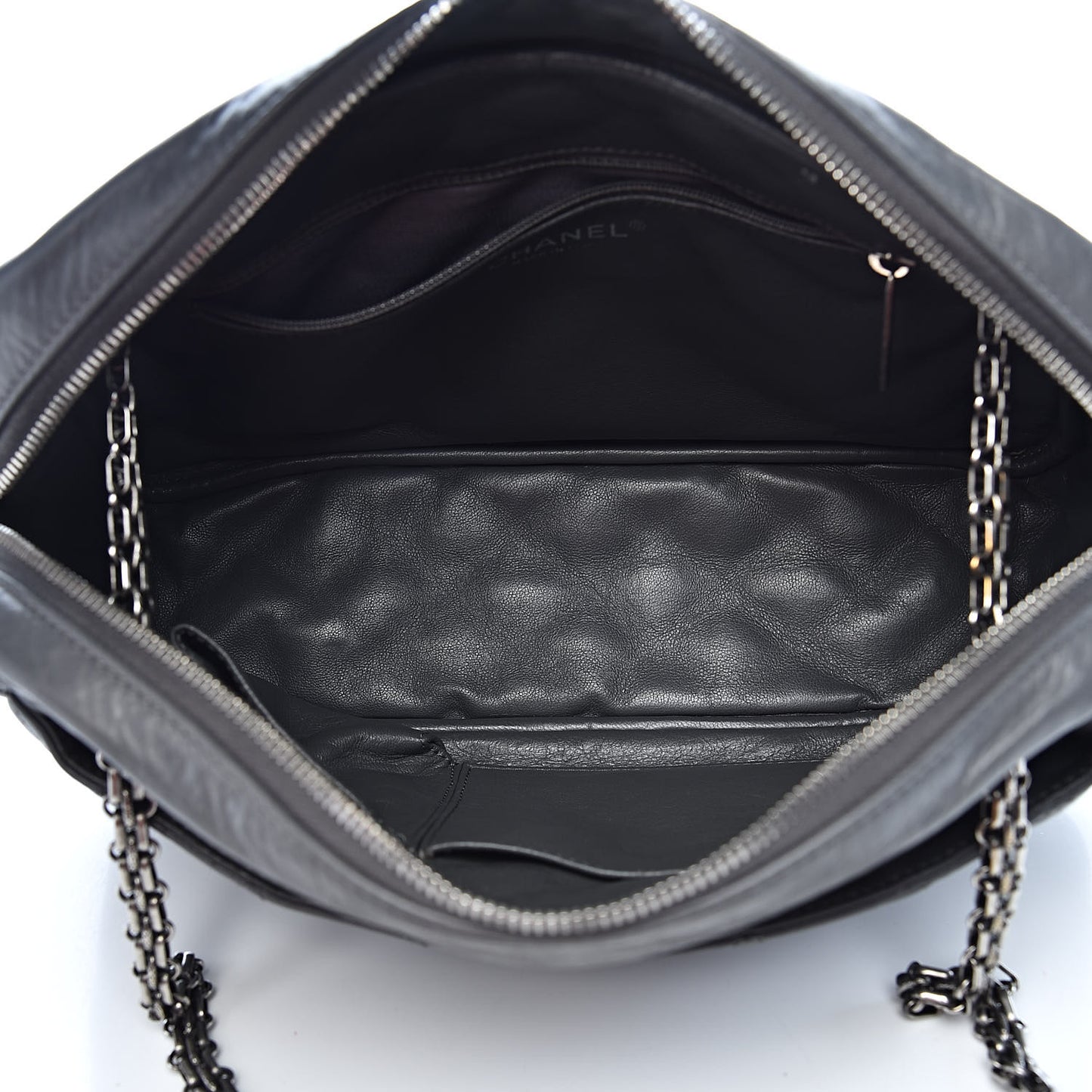 Aged Calfskin Medium Reissue Camera Case Grey