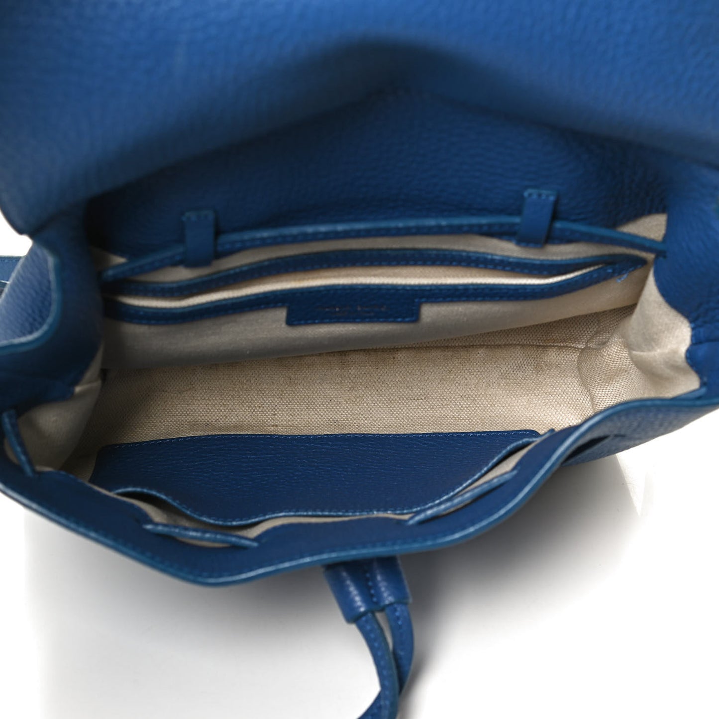 Grained Calfskin Mini Lady Blue