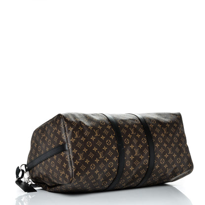 Louis Vuitton Monogram Macassar Keepall Bandouliere 55 4 of 8