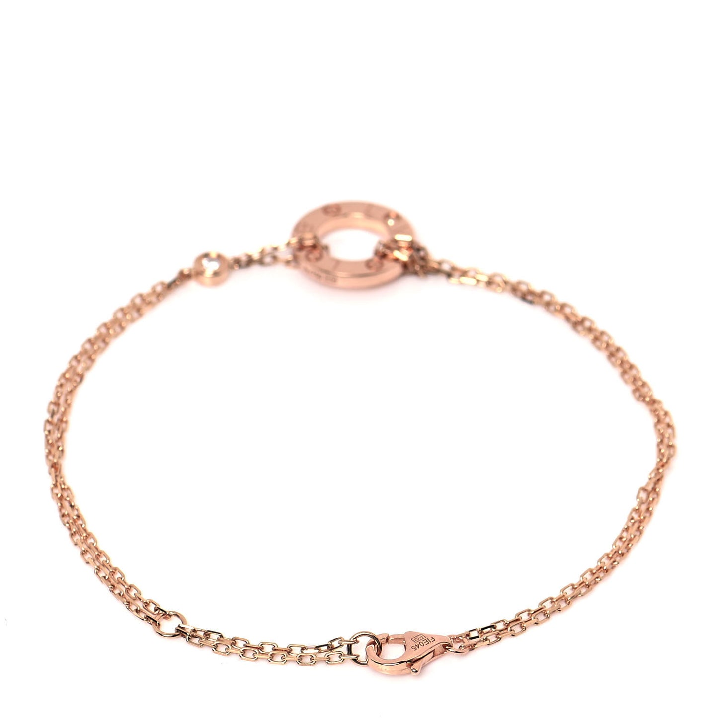 18K Pink Gold Diamond LOVE Bracelet