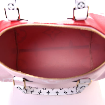 Louis Vuitton Monogram Giant Speedy Bandouliere 30 Rouge 5 of 13