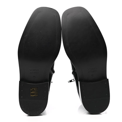Balenciaga Polished Calfskin Rim Boots 39 Black 5 of 9
