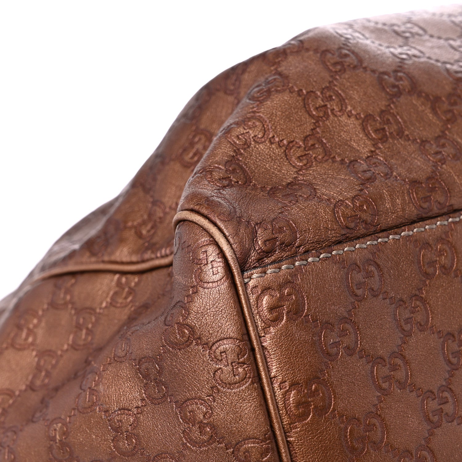 Gucci Guccissima Large Sukey Tote Bronze 9 of 18