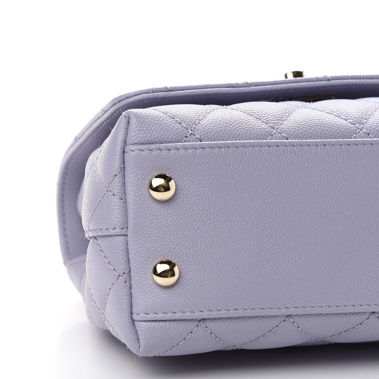 Chanel Caviar Quilted Extra Mini Coco Handle Flap Light Purple 8 of 9
