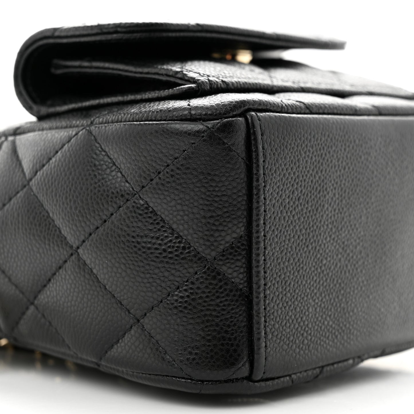 Caviar Quilted CC Mini Classic Backpack Black