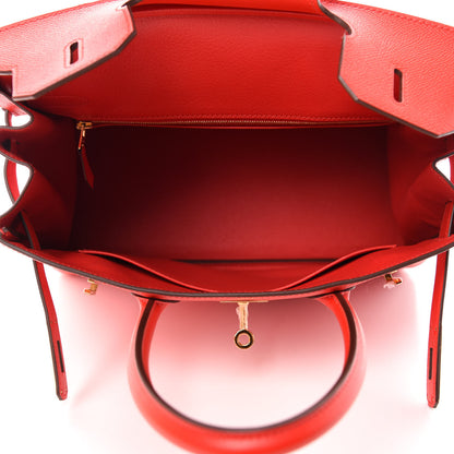 Hermes Epsom Birkin 30 Rouge De Coeur 5 of 11
