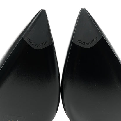 Louis Vuitton Calfskin Mansion Chain Ankle Boots 38.5 Black 6 of 9
