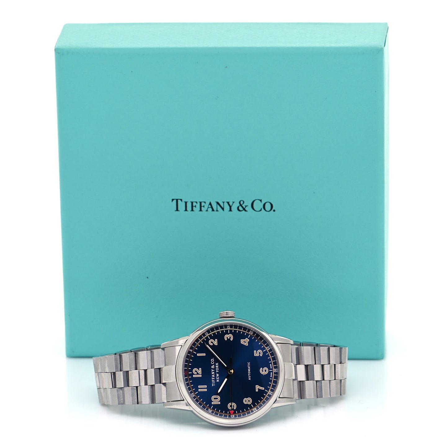 Stainless Steel 34mm CT60 3-Hand Automatic Watch Blue