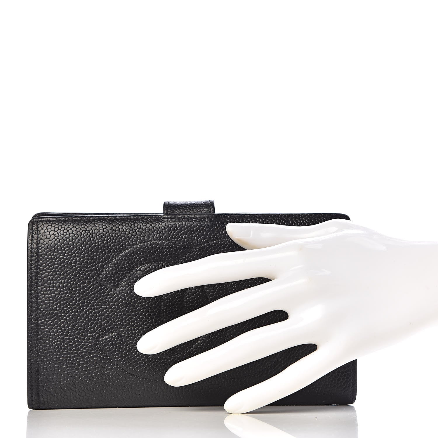 Chanel Caviar Timeless CC French Wallet Black 2 of 10