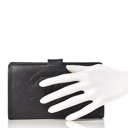 Chanel Caviar Timeless CC French Wallet Black 2 of 10