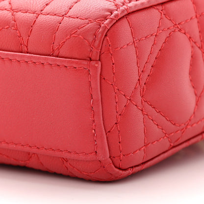 Christian Dior Lambskin Cannage Dioramour Micro Lady D-Joy Red 10 of 12