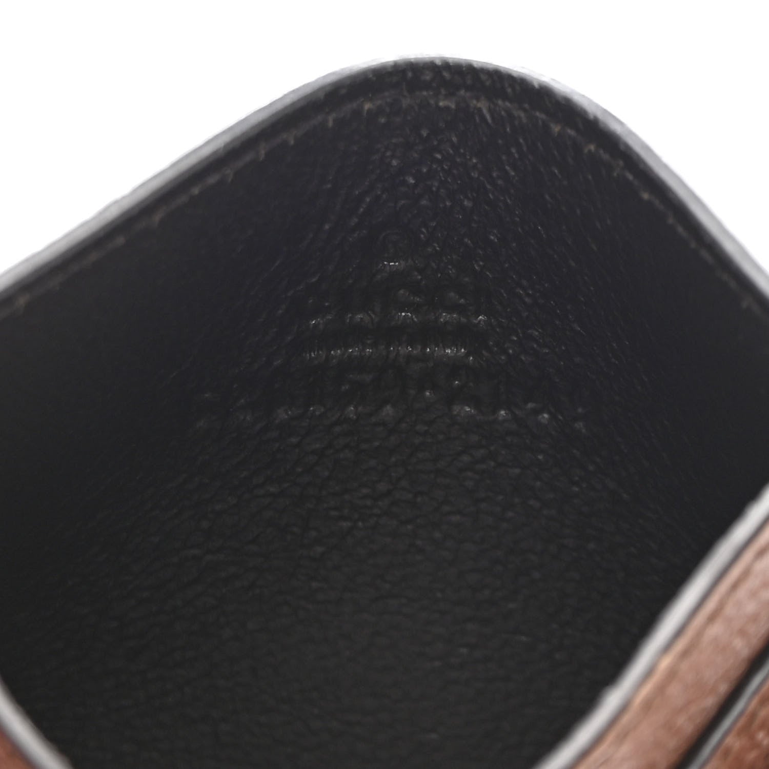 Gucci GG Supreme Monogram Textured Dollar Calfskin Ophidia Card Holder Beige Ebony New Acero 6 of 7