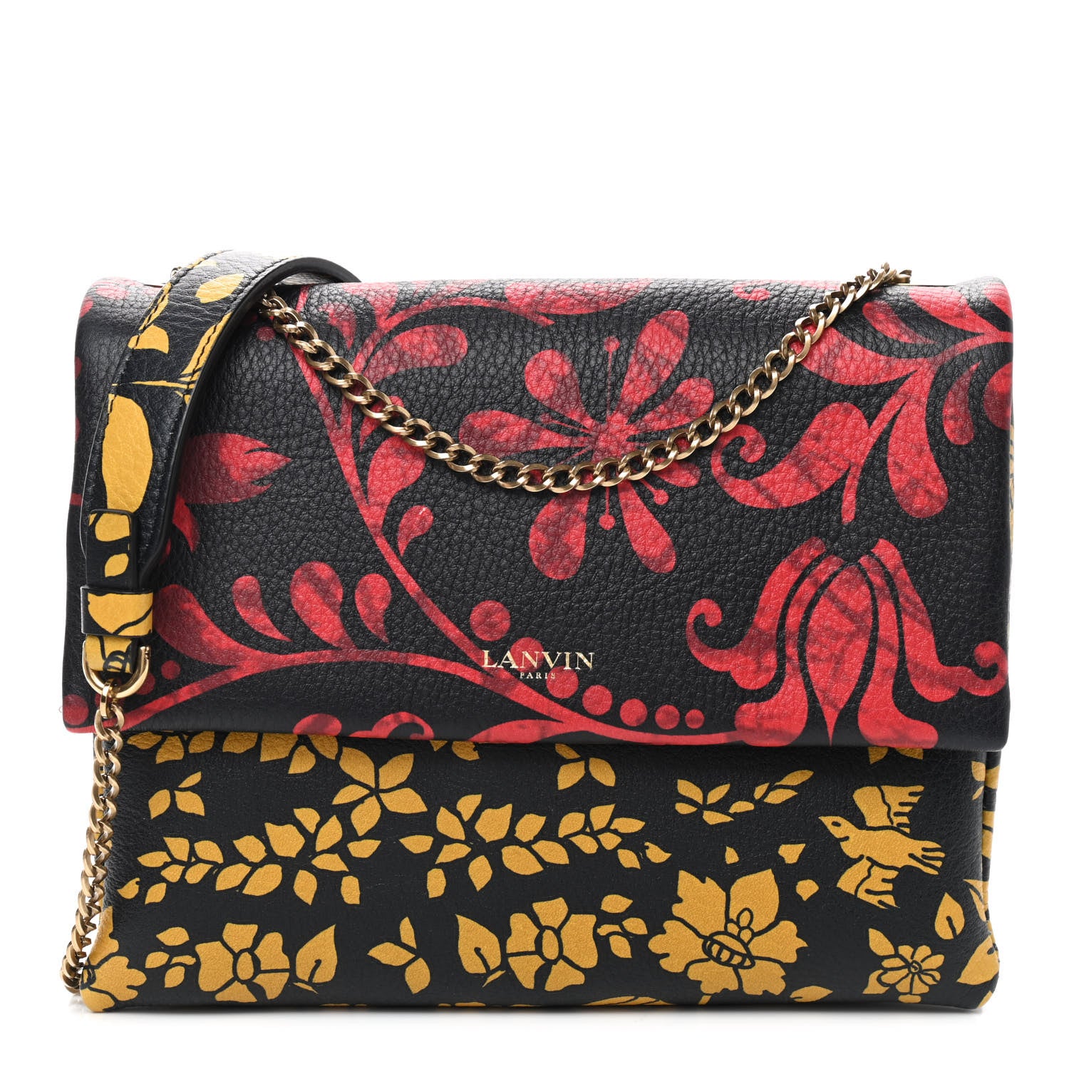 Lanvin Print Mini Sugar Crossbody Bag Red 1 of 9