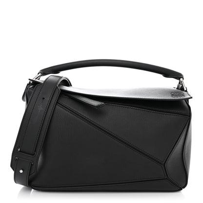 Loewe Calfskin Medium Puzzle Bag Black 1 of 10