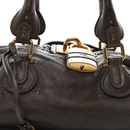 Chloe Calfskin Medium Paddington Satchel Chocolate 7 of 11