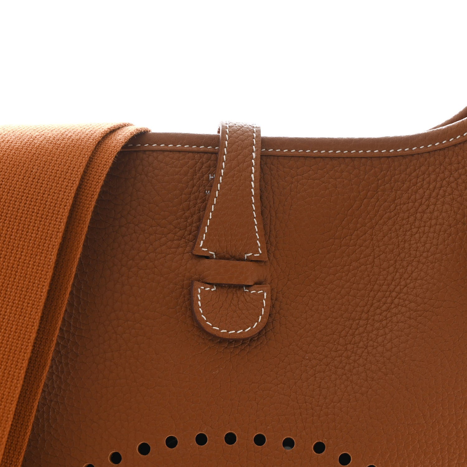 Hermes Taurillon Clemence Evelyne III PM Gold 8 of 10