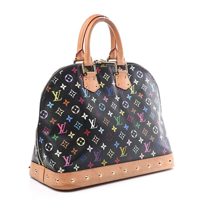 Louis Vuitton Monogram Multicolor Alma GM Black 2 of 10