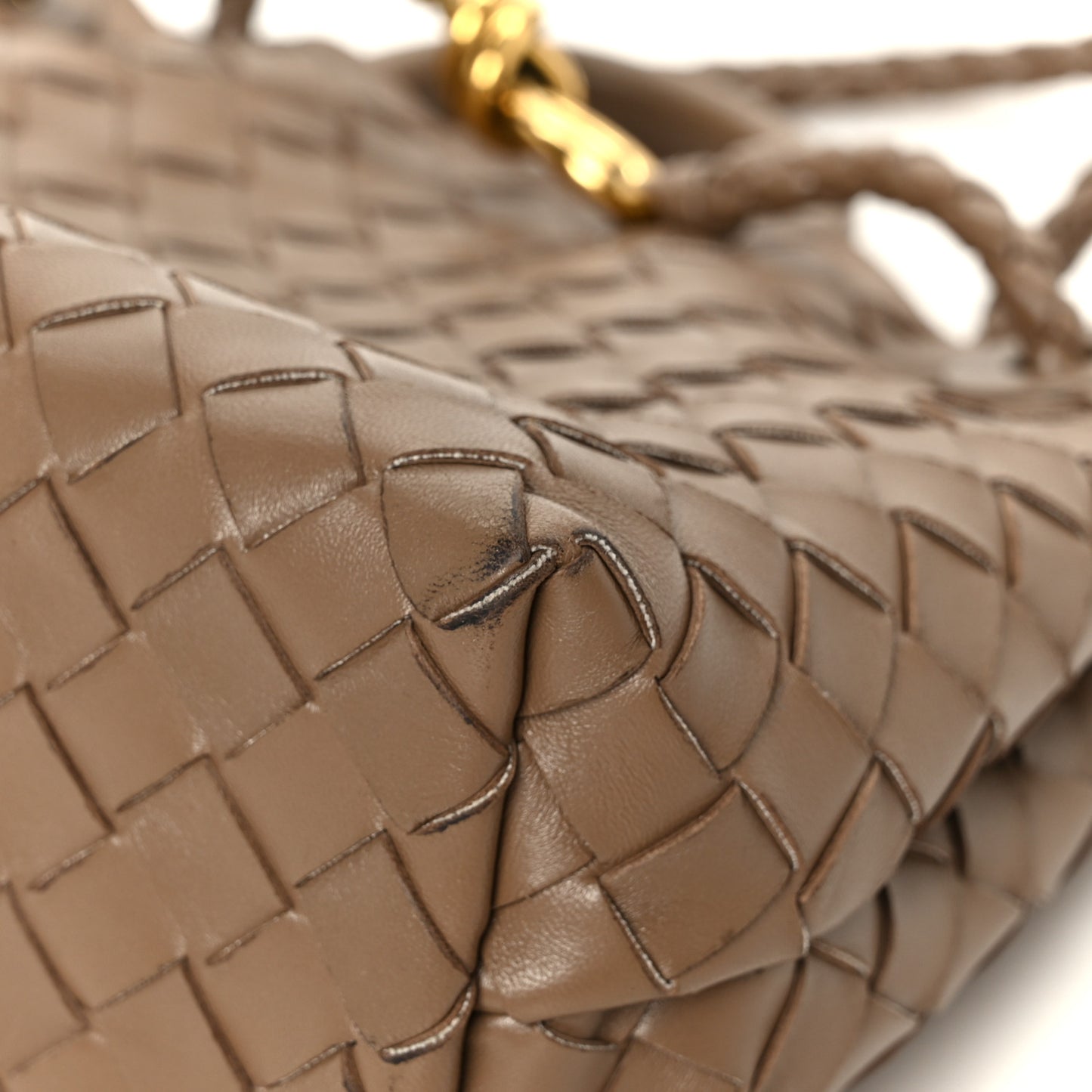 Nappa Intrecciato Small Andiamo Shoulder Bag Pinecone