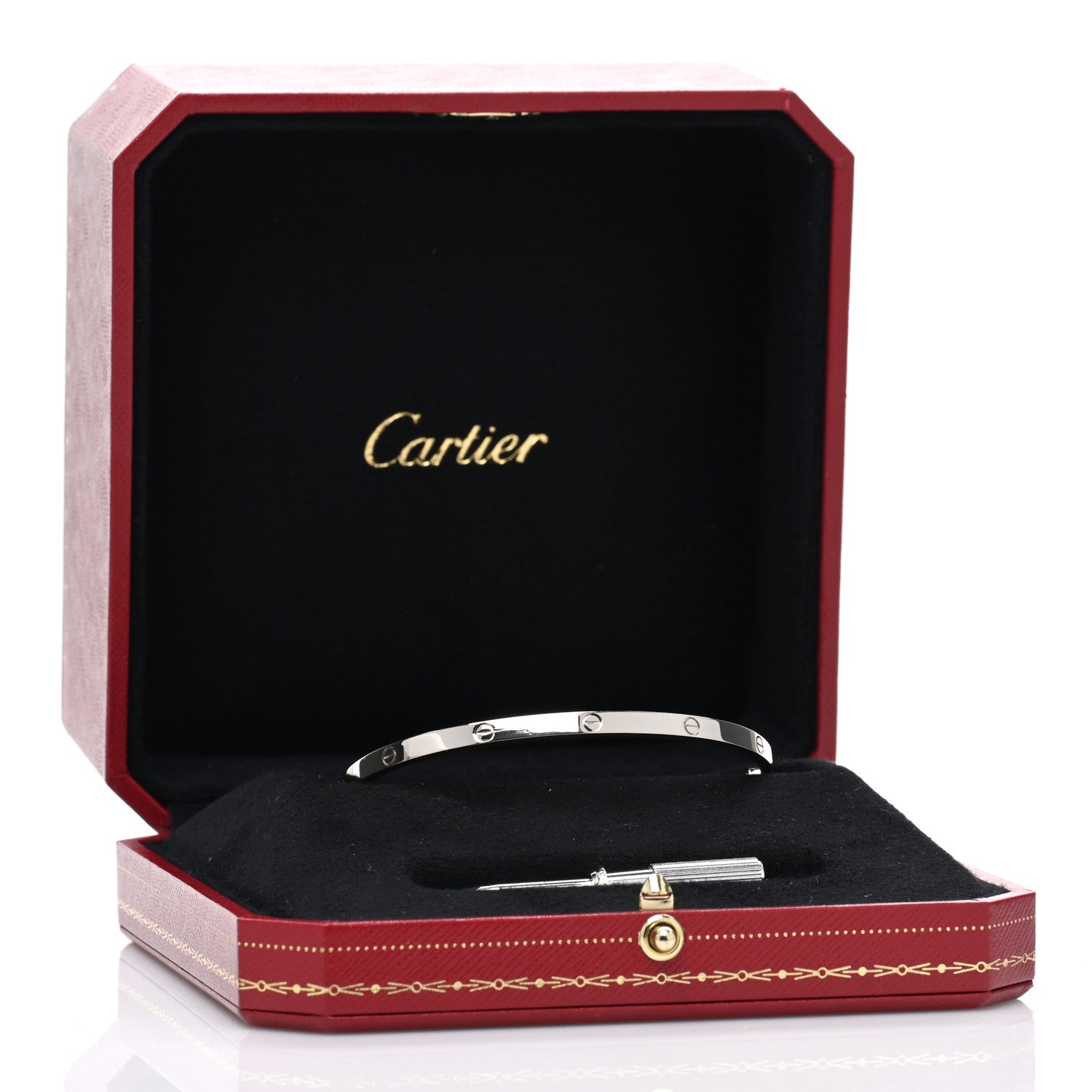 Cartier 18K White Gold Small LOVE Bracelet 19 6 of 6