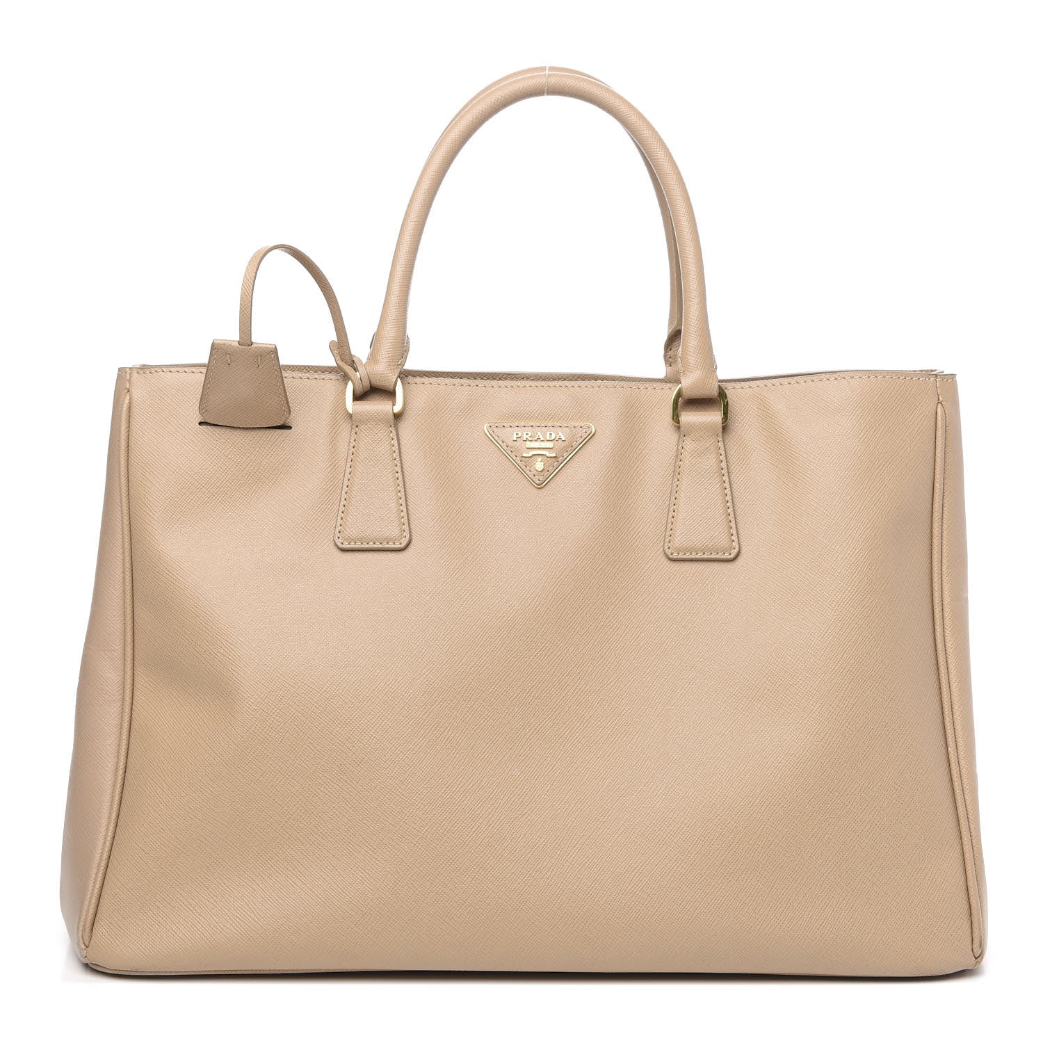 Prada Saffiano Lux Large Tote Sabbia 1 of 15