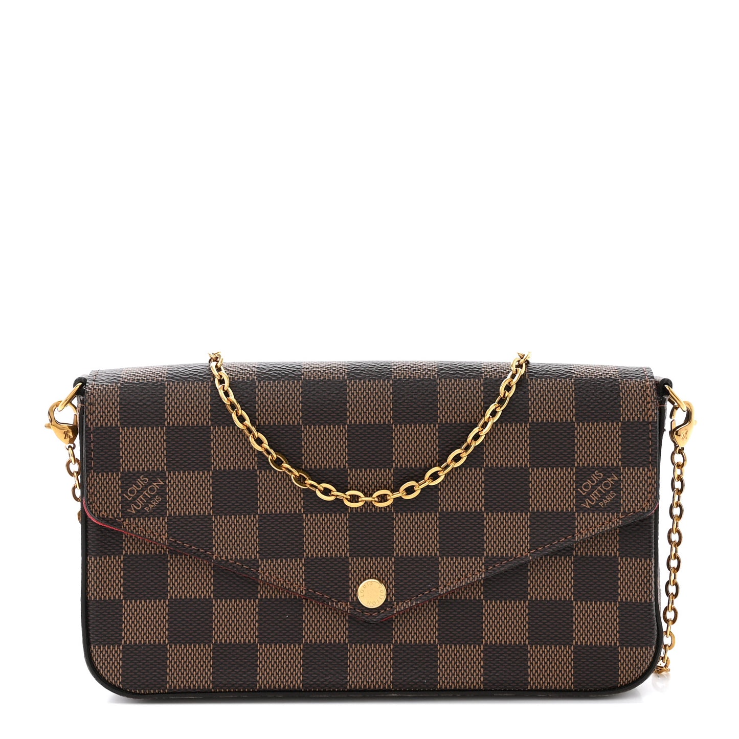 Damier Ebene Pochette Felicie Chain Wallet