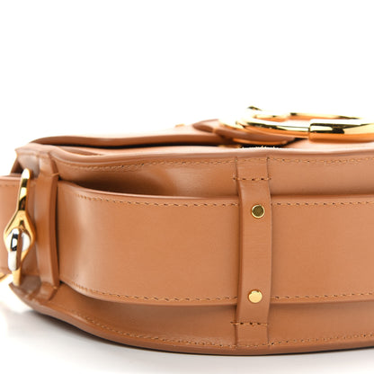 Chloe Calfskin Suede Small Tess Bag Autumnal Brown 7 of 8