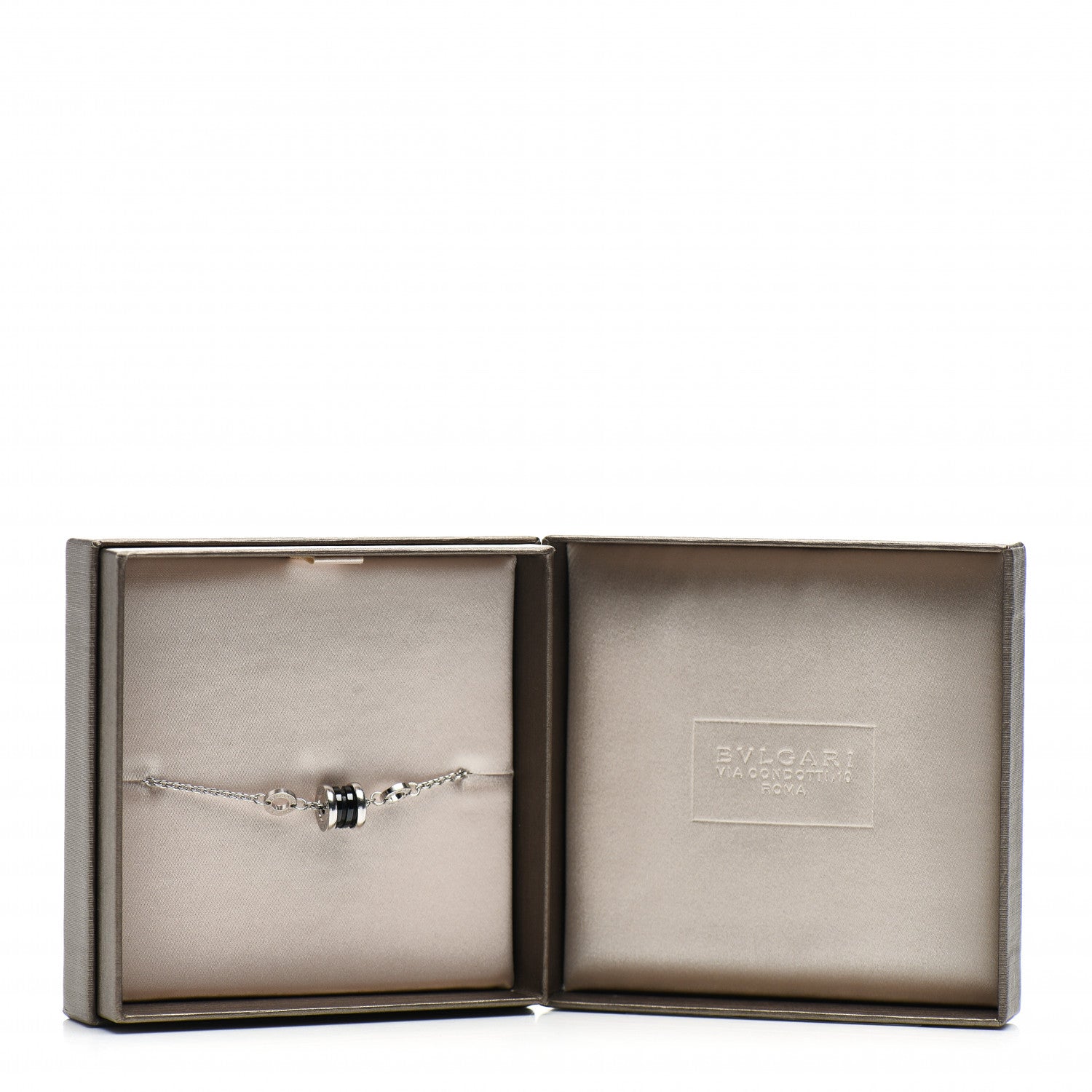 Bulgari Sterling Silver Black Ceramic Save the Children Bracelet SM 5 of 5