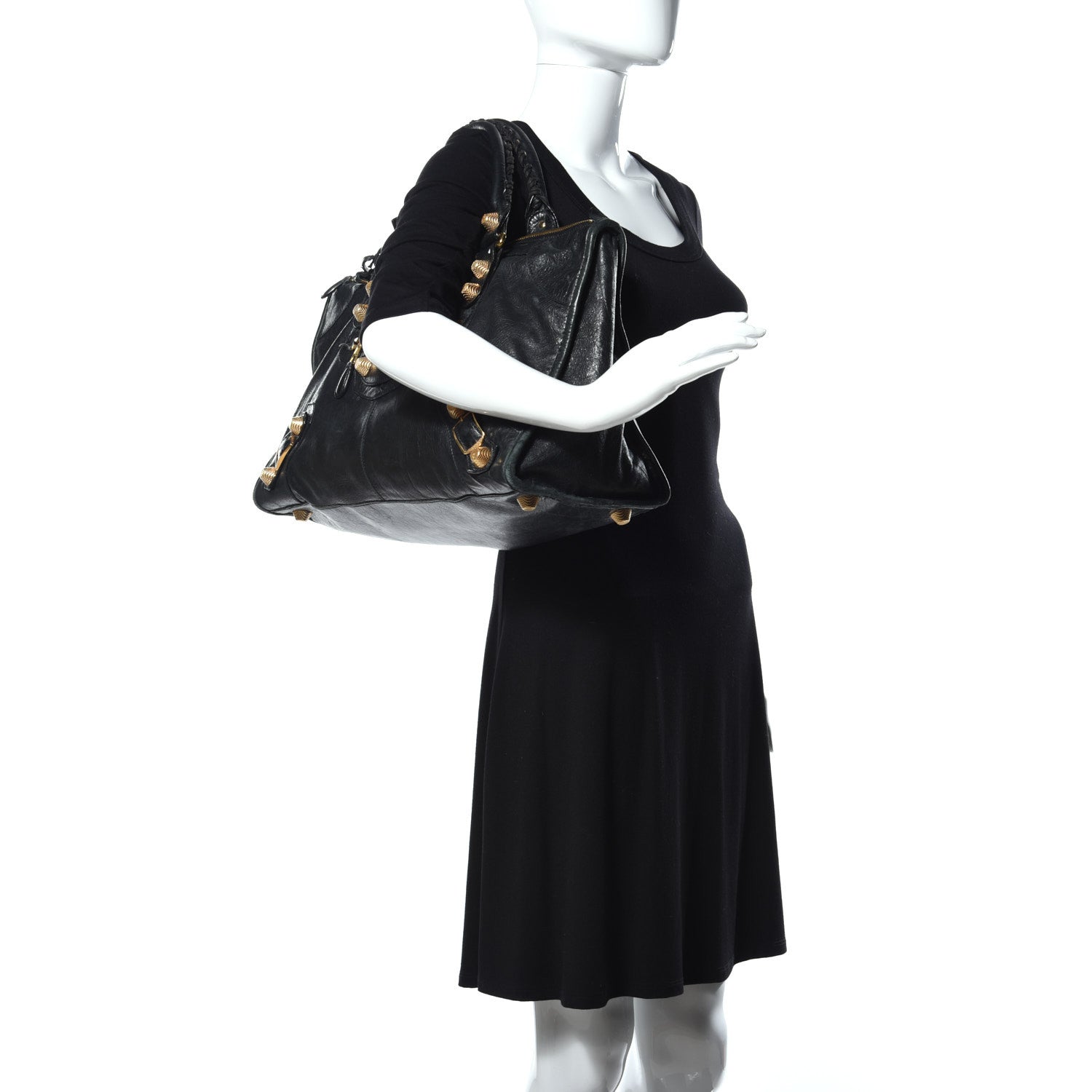 Balenciaga Agneau Giant 21 Gold Hardware Work Black 2 of 8