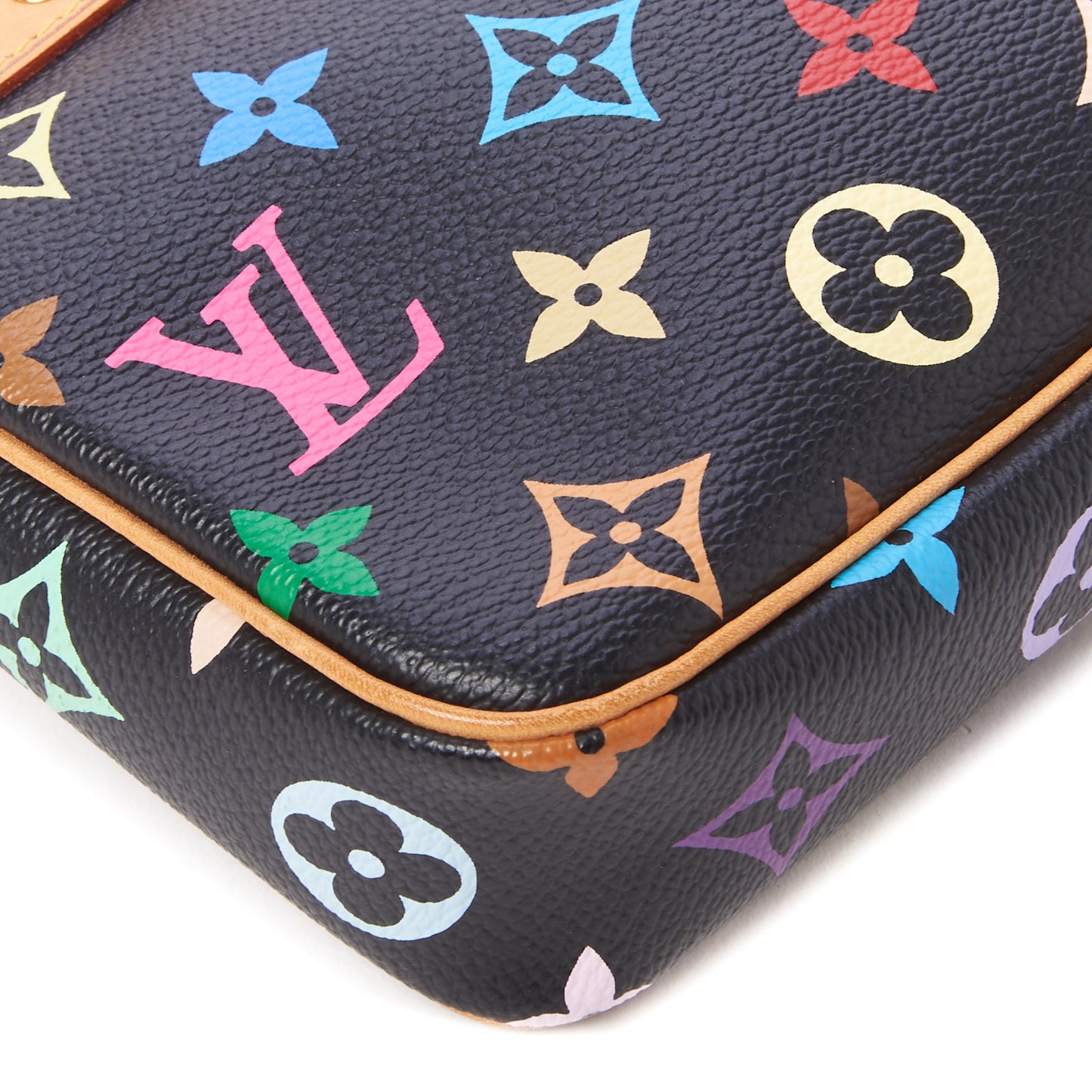 Monogram Multicolor Pochette Accessories Black Long Strap