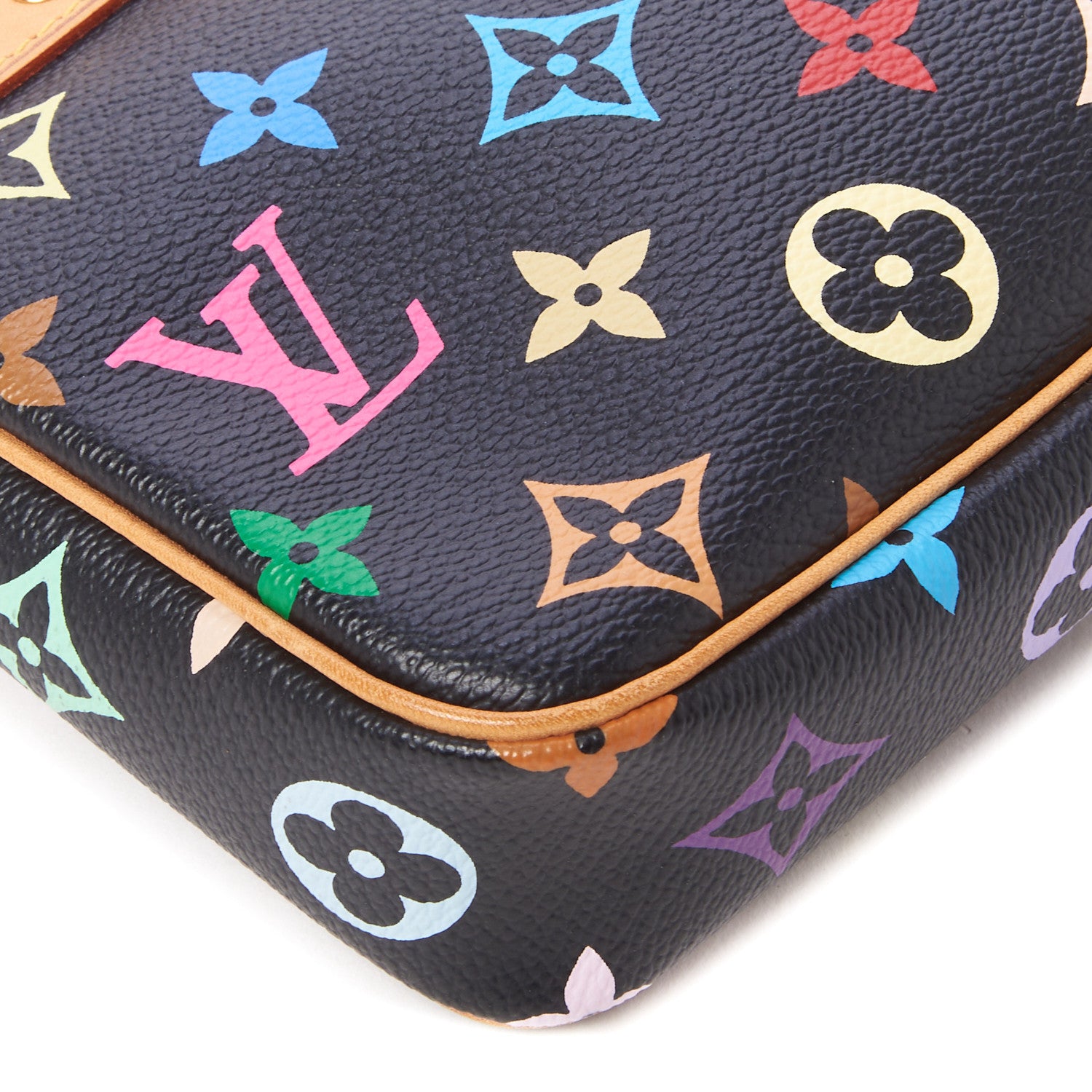 Louis Vuitton Monogram Multicolor Pochette Accessories Black Long Strap 7 of 10