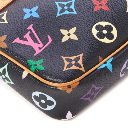 Louis Vuitton Monogram Multicolor Pochette Accessories Black Long Strap 7 of 10