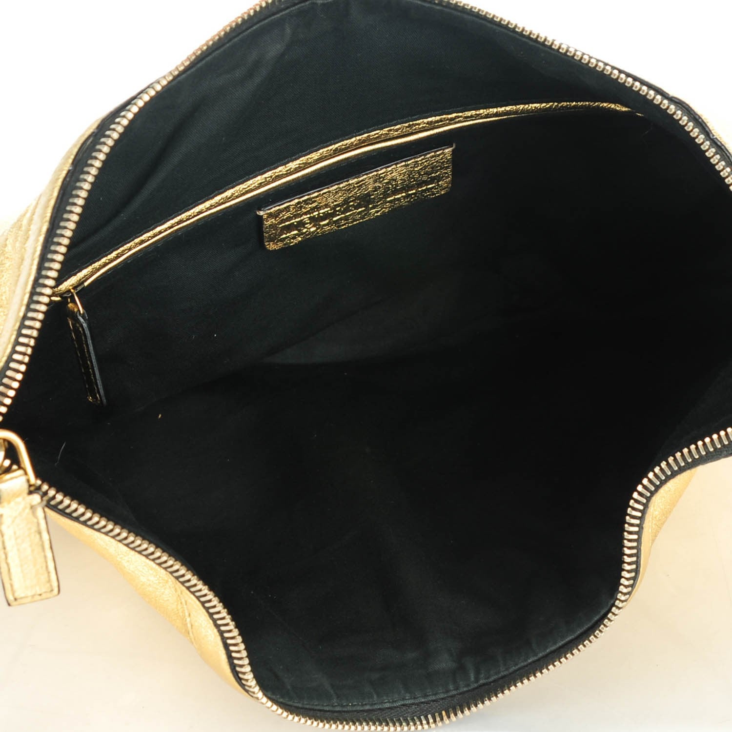 Alexander McQueen Metallic Lambskin De Manta Clutch Gold 5 of 7
