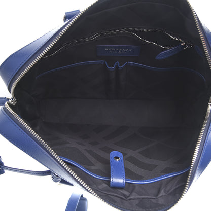 Burberry Textured Calfskin Barrow Briefcase Deep Blue 5 of 9