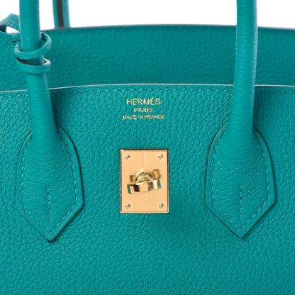 Hermes Togo Birkin 25 Vert Verone 12 of 37