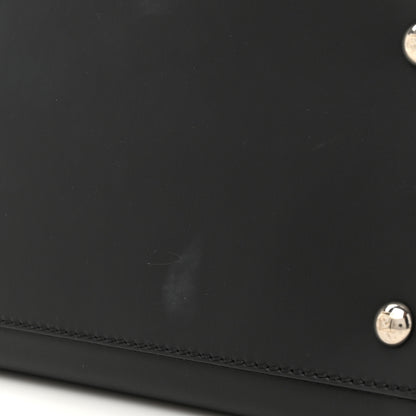 Fendi Vitello Baltico Dolce DotCom Satchel Black Blue Royal 14 of 16