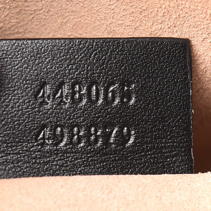 Gucci Calfskin Matelasse Mini GG Marmont Chain Shoulder Bag Black 7 of 11