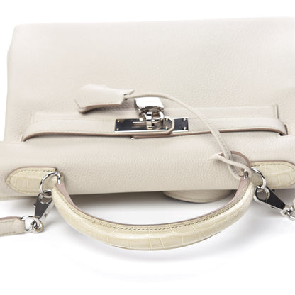 Hermes Matte Alligator Togo Kelly Retourne 28 Beton 36 of 41