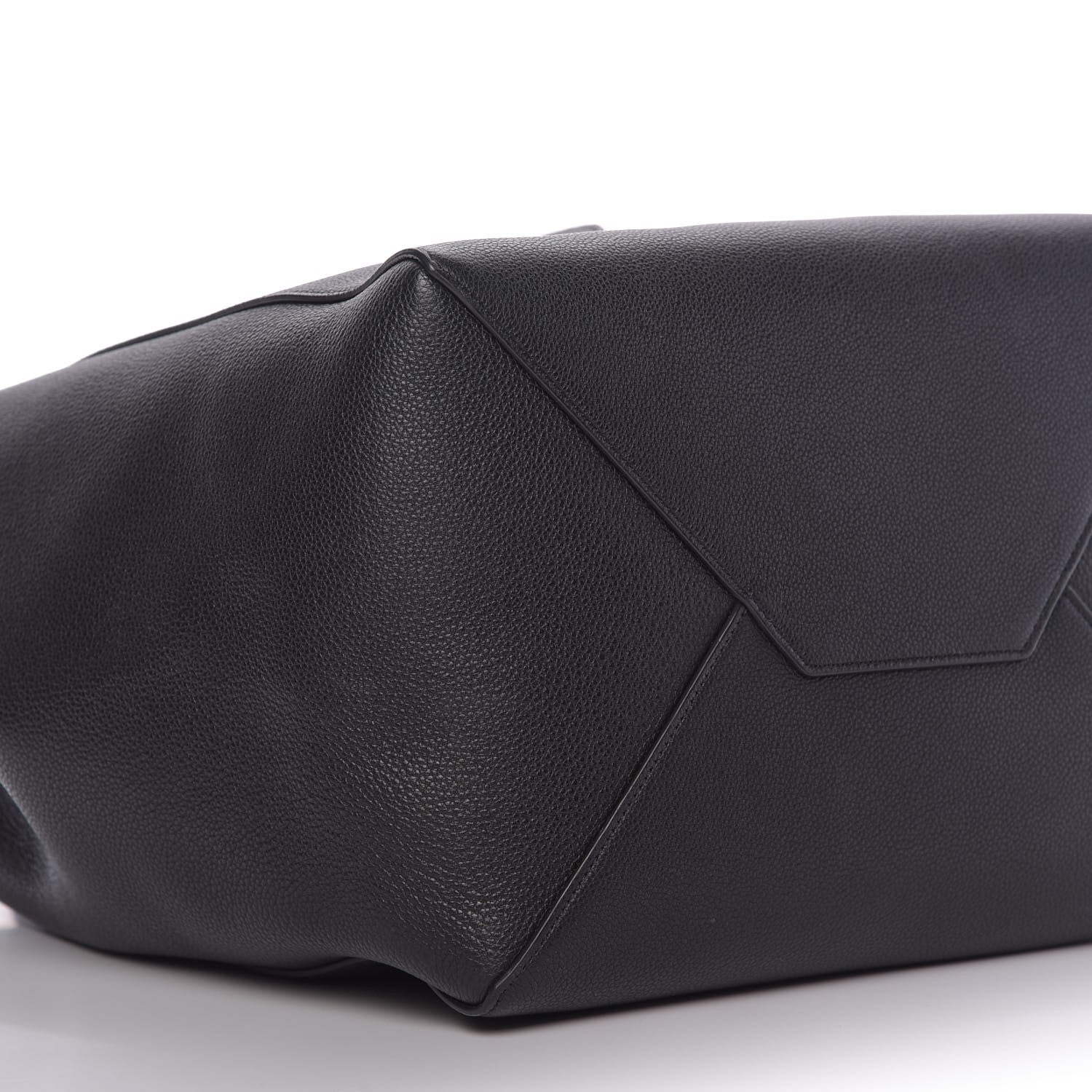 Celine Soft Grained Calfskin Medium Belt Cabas Phantom Black 6 of 9