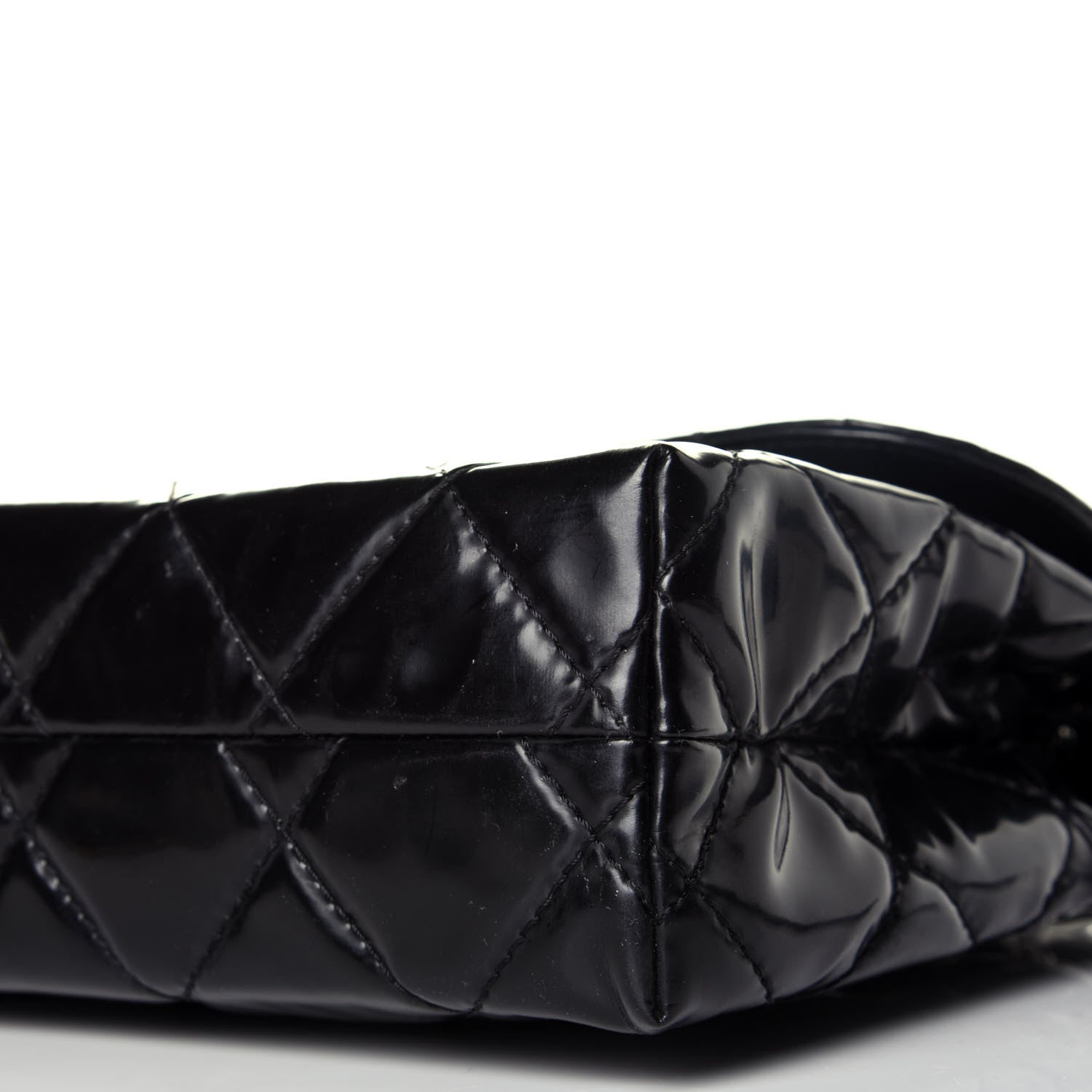 Chanel Vinyl Quilted In the Business Flap Bag Black 9 of 9