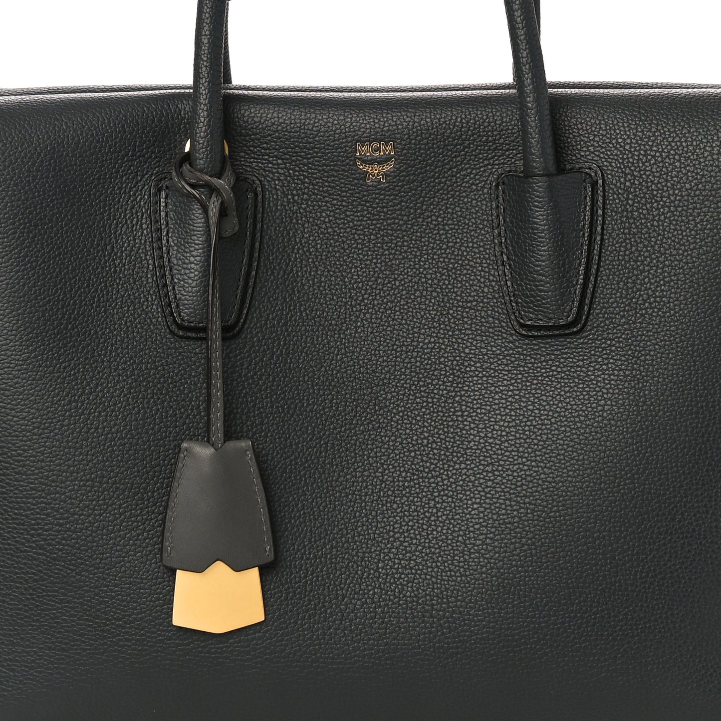 Grained Calfskin Large Milla Tote Phantom Grey