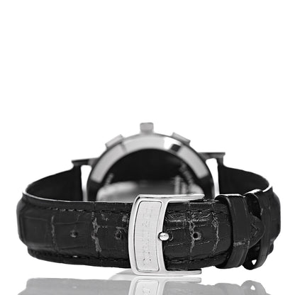 Tiffany Stainless Steel Alligator Diamond 35mm Atlas Chronograph Quartz Watch Black 4 of 10