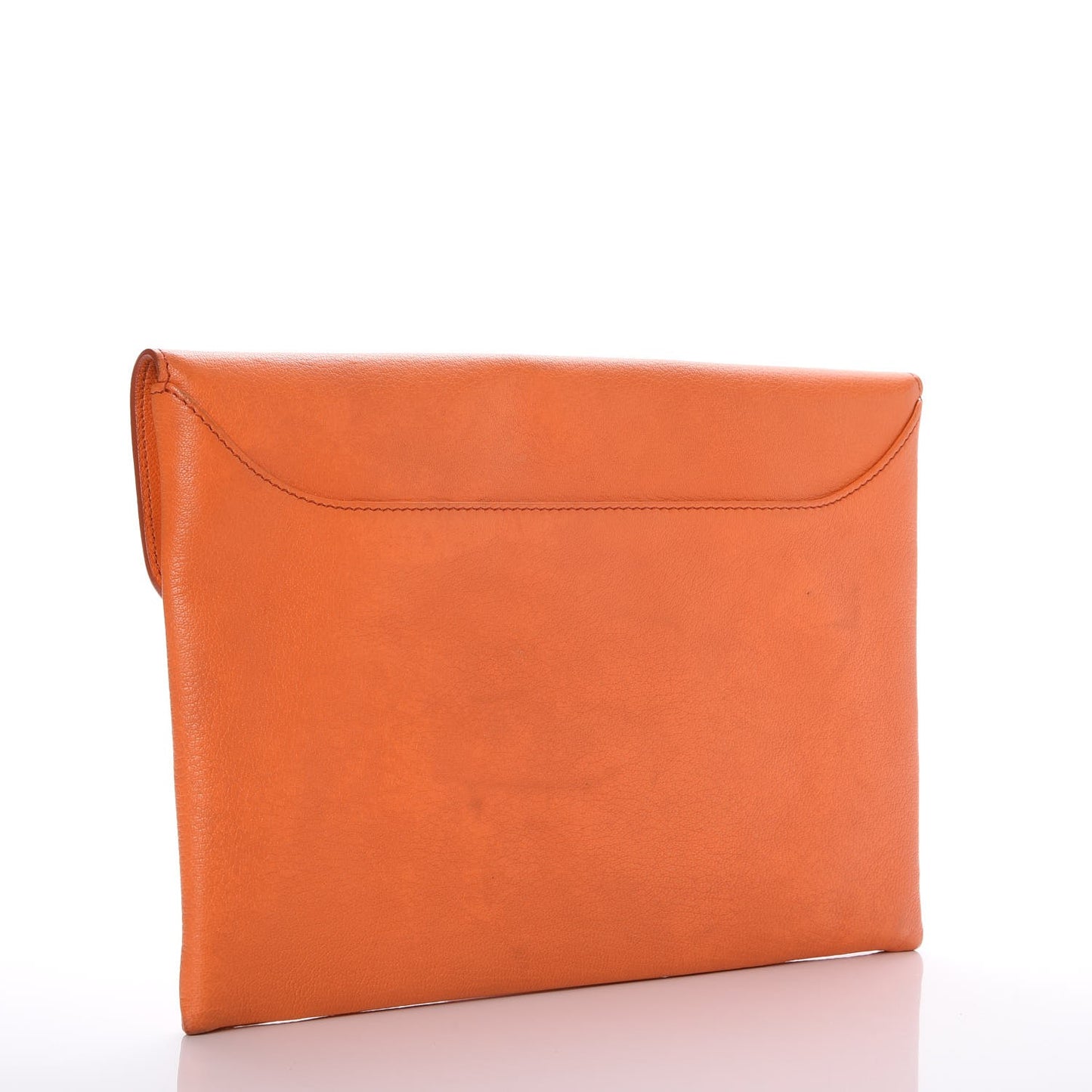 Sugar Goatskin Medium Antigona Envelope Clutch Orange